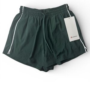 Lululemon Dark Green Shorts with White Accents